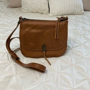 Brown Leather Crossbody Bag